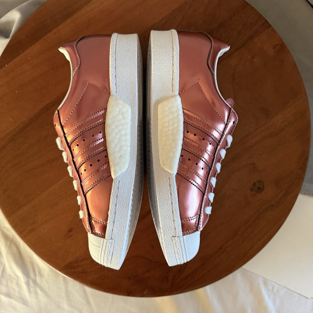 Adidas Superstar Boost Copper Metallic Women's Basketball Shoes BB2270 Size 8.5 - Picture 10 of 13
